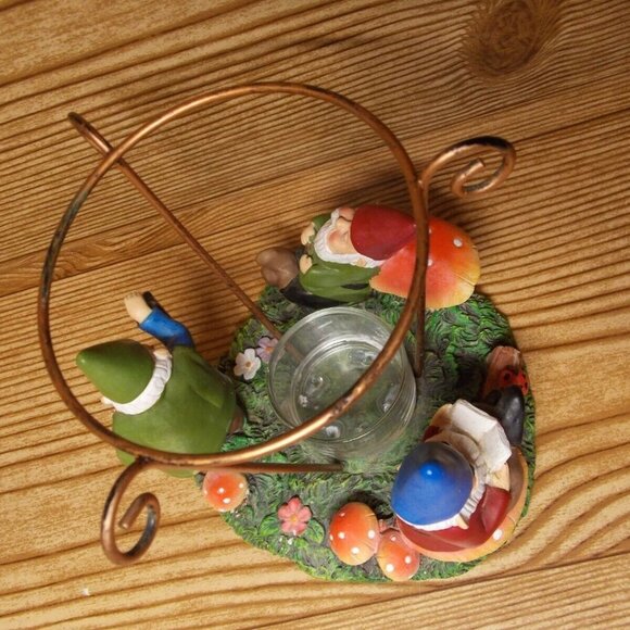 Yankee Candle Holder Gnome Spring Mushroom Garden - Picture 5 of 6